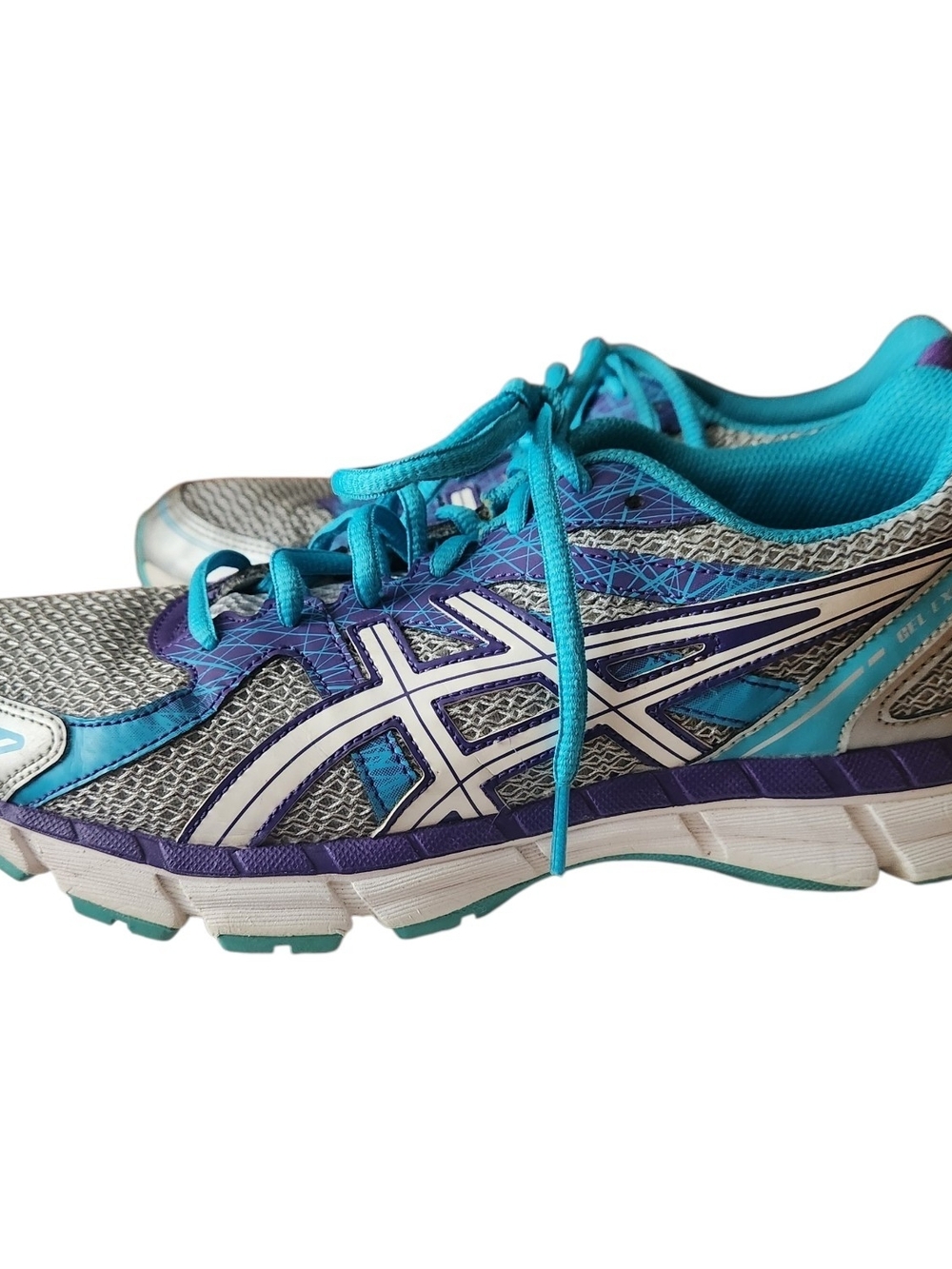 ASICS Gel Excite 2 Women's Teal and Purple Running Shoes Womens Size 9
